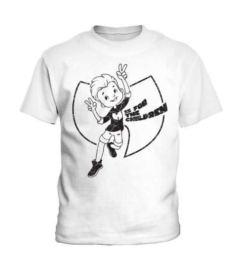 wutang is for the children v2 black Kids T-Shirt