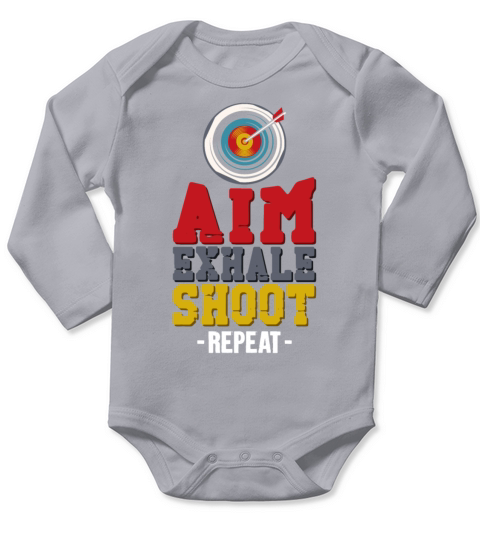 Archery Bow Archer Vintage Aim Long Sleeve Baby One-Piece