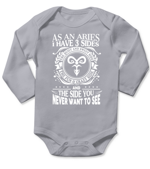Aries Sides Long Sleeve Baby One-Piece