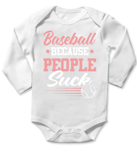 baseball saying Long Sleeve Baby One-Piece