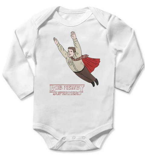 Bob Newby  Superhero Long Sleeve Baby One-Piece