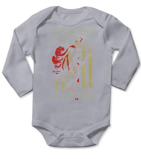 DIE ON YOUR FEET - AMERICAN SPARTAN - Shirt Long Sleeve Baby One-Piece