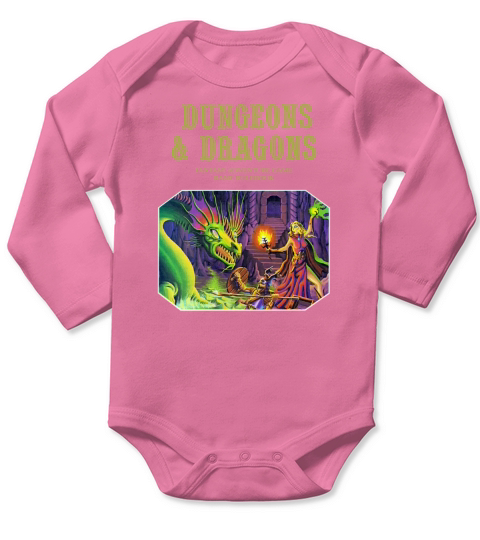 Dungeons And Dragons Long Sleeve Baby One-Piece