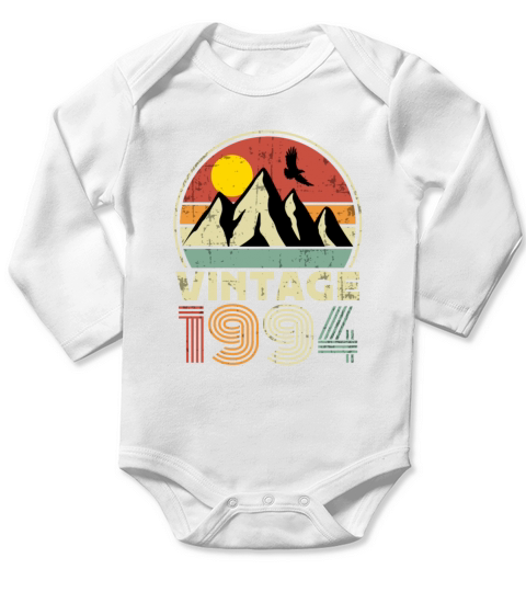 Funny Birthday Born in 1994 Limited Edition Long Sleeve Baby One-Piece