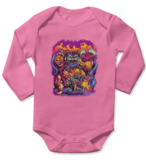 GHOSTS N Long Sleeve Baby One-Piece