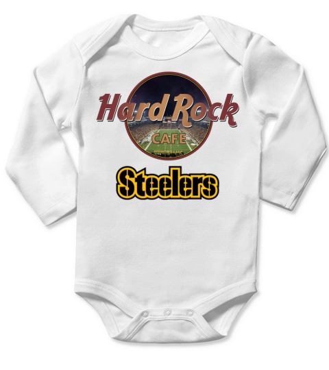 Hard Rock cafe_steelers Long Sleeve Baby One-Piece