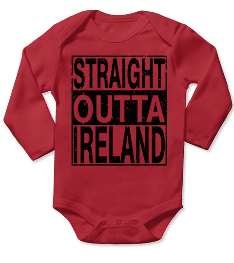 Ireland Straight Outta Ireland Long Sleeve Baby One-Piece