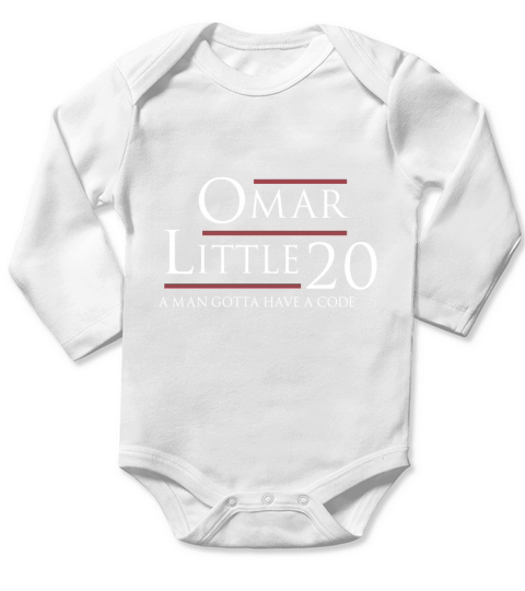 Omar for President 2020 a man gotta have a code Long Sleeve Baby One-Piece