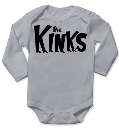 The Kinks Band Logo Long Sleeve Baby One-Piece