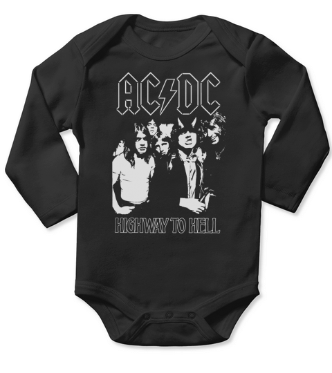 Tshirt ACDC Long Sleeve Baby One-Piece