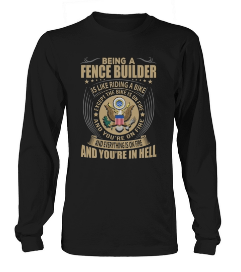 Being a Fence Builder like Riding a Bike Job Title Shirts Long sleeved Unisex