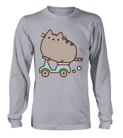 Pusheen Cat  Mens Ringer TShirt Long sleeved Unisex