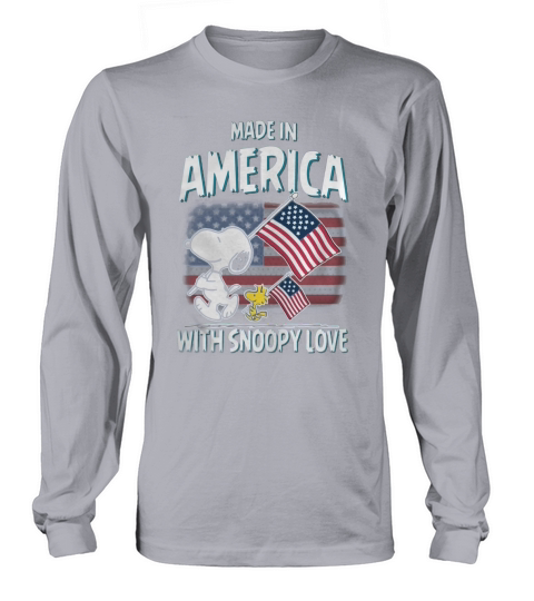 snoopy america Long sleeved Unisex
