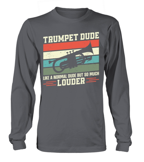 Trumpet Player Vintage Retro Long sleeved Unisex