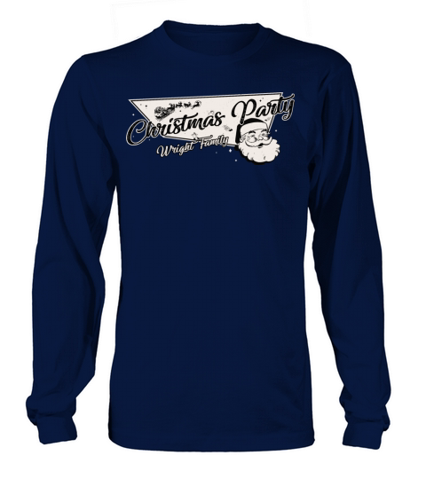 Wright Family Ready for Christmas Party Long sleeved Unisex