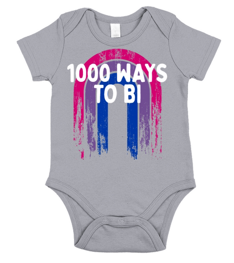 1000 Ways to Bi Bisexual Pun Bi Pride Joke LGBTQ Short Sleeve Baby One-Piece