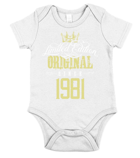 1981 limited edition Short Sleeve Baby One-Piece