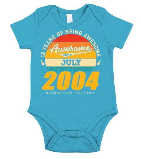 2004 Quarantine Edition July 18th birthday gift Short Sleeve Baby One-Piece