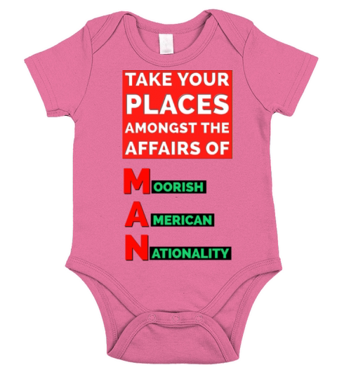 Affairs of Man Moorish Americans Short Sleeve Baby One-Piece