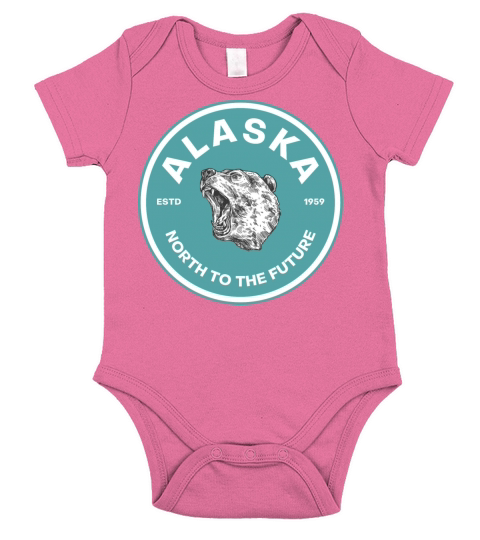Alaska - North To The Future - Bear Short Sleeve Baby One-Piece