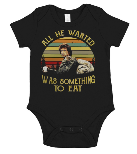 Alles was er wollte war etwas zu essen Short Sleeve Baby One-Piece