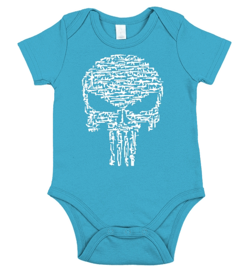 American Punisher T-Shirt Short Sleeve Baby One-Piece