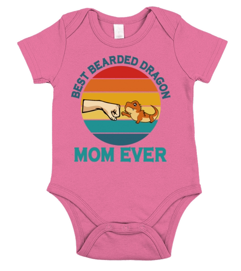 Best Bearded Dragon Mom Ever Lizard Short Sleeve Baby One-Piece
