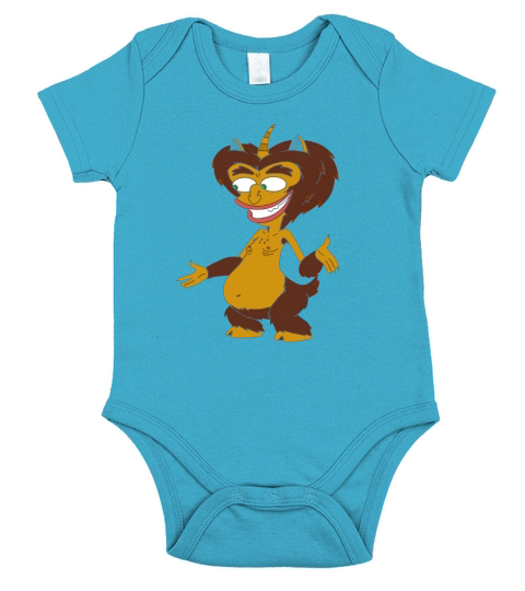 Big Mouth Hormone Monster Short Sleeve Baby One-Piece