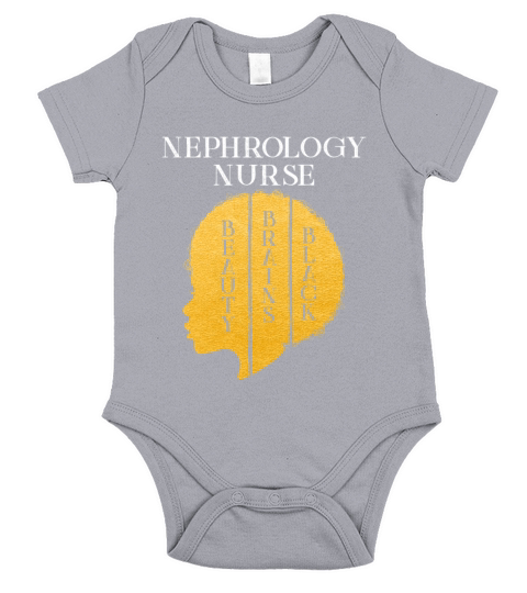 Black History Month Nephrology Nurse African Short Sleeve Baby One-Piece
