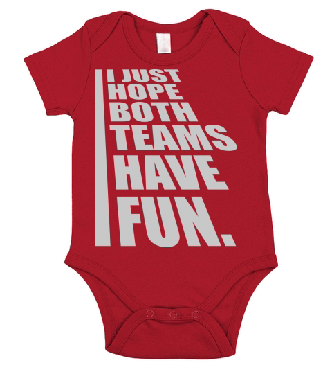 Both Teams Have Fun Short Sleeve Baby One-Piece