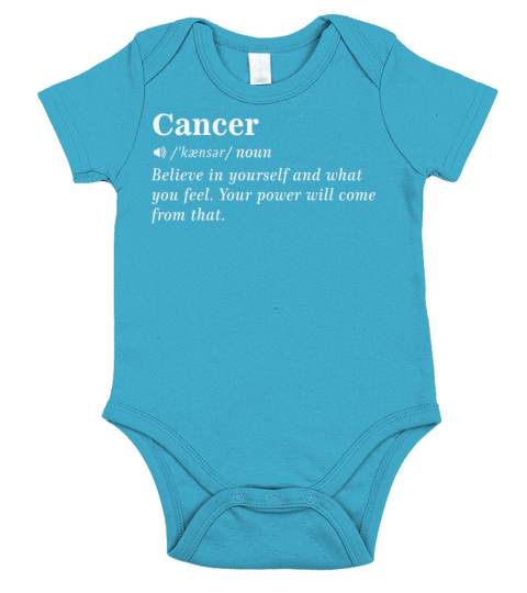 Cancer Zodiac Definition Quotes Short Sleeve Baby One-Piece