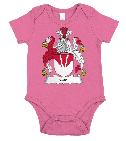 Coe Family Crest / Coat of Arms British Family Crests Short Sleeve Baby One-Piece