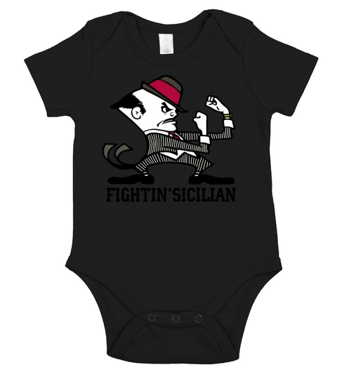 Fightin Sicilian T-Shirt Short Sleeve Baby One-Piece