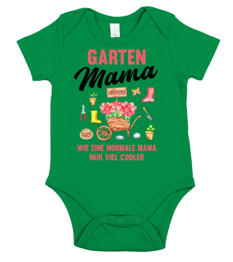 Garden Mom Funny Quote Gift Women Short Sleeve Baby One-Piece