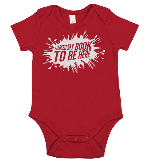 I closed my book Short Sleeve Baby One-Piece