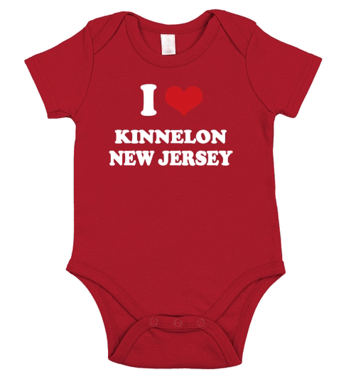 I love Kinnelon New Jersey T-Shirt Short Sleeve Baby One-Piece