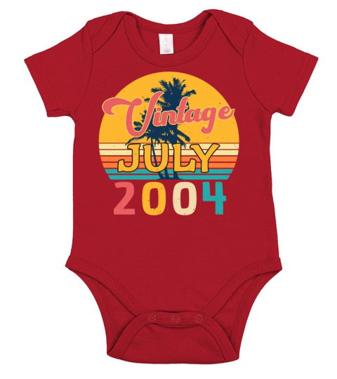 July 2004 Finally 18 Years Short Sleeve Baby One-Piece