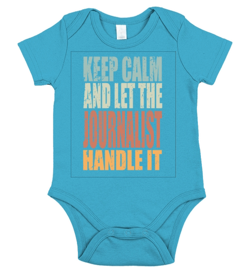 Keep Calm Journalist Spruch Journalist Gift Short Sleeve Baby One-Piece