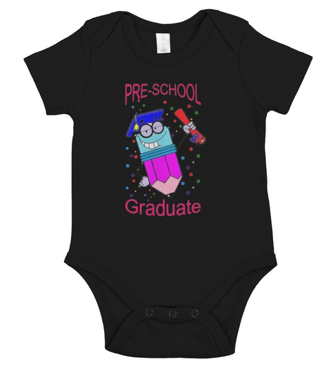 Kindergarten Preschool Graduation Gifts Tshirts Short Sleeve Baby One-Piece