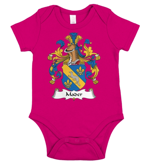 Mader Family Crest German Family Crests Short Sleeve Baby One-Piece