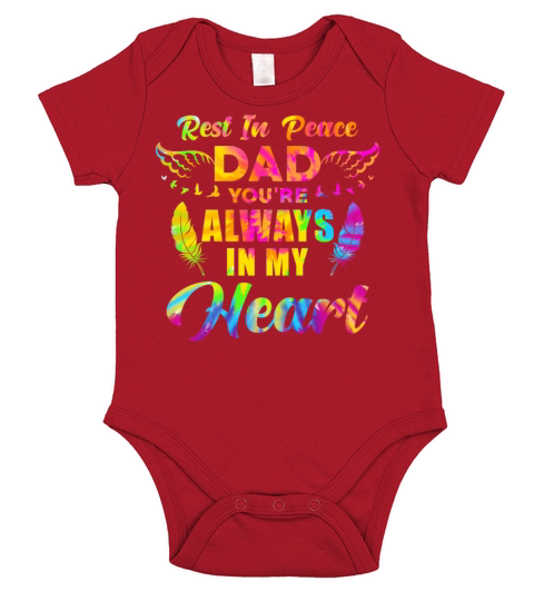 Memorial to Dad Short Sleeve Baby One-Piece