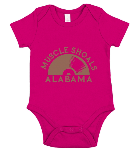 Muscle Shoals Shirt Alabama Recording Music Vinyl Record Short Sleeve Baby One-Piece