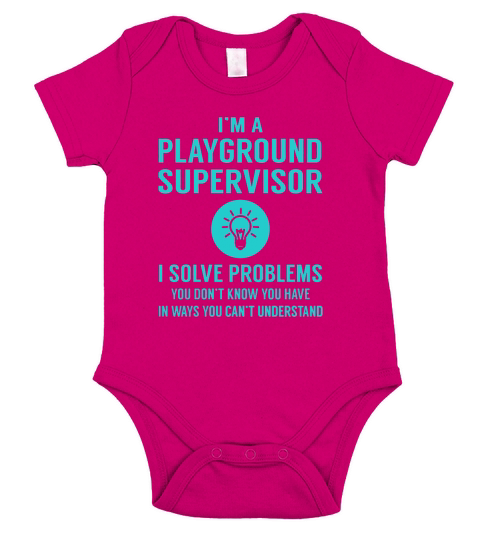 Playground Supervisor Short Sleeve Baby One-Piece