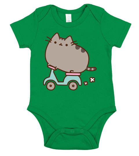 Pusheen Cat  Mens Ringer TShirt Short Sleeve Baby One-Piece