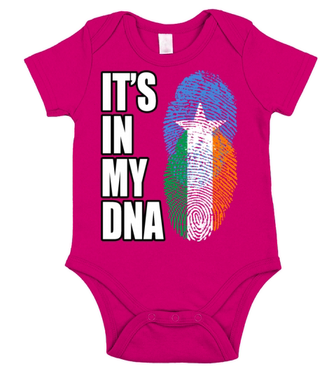 Somali And Irish Vintage Heritage DNA Flag Short Sleeve Baby One-Piece