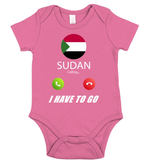 Sudan is calling Is calling Flag Saying Short Sleeve Baby One-Piece