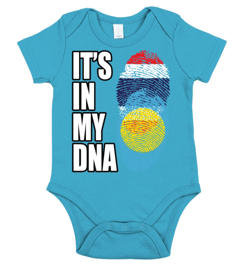 Thai And Palauan Vintage Heritage DNA Flag Short Sleeve Baby One-Piece