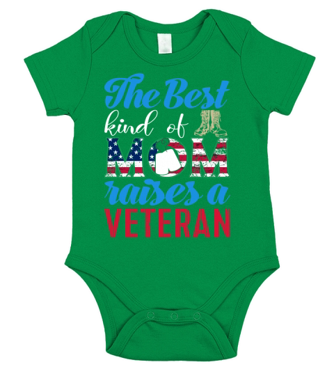 The Best Kind Of Mom Raises A Veteran Short Sleeve Baby One-Piece