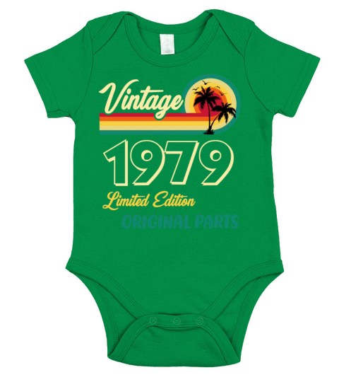 Vintage 1979 Limited Edition Original Parts Short Sleeve Baby One-Piece
