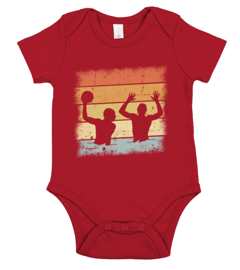 Water Polo Design Short Sleeve Baby One-Piece